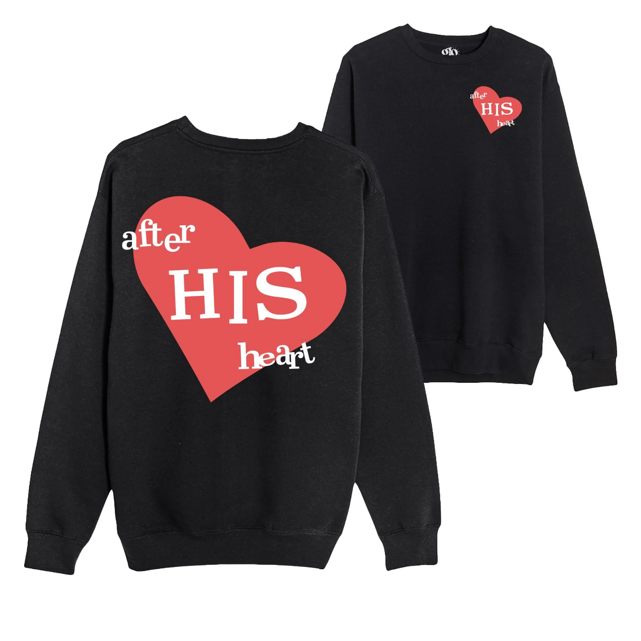 After His Heart Crewneck Sweatshirt