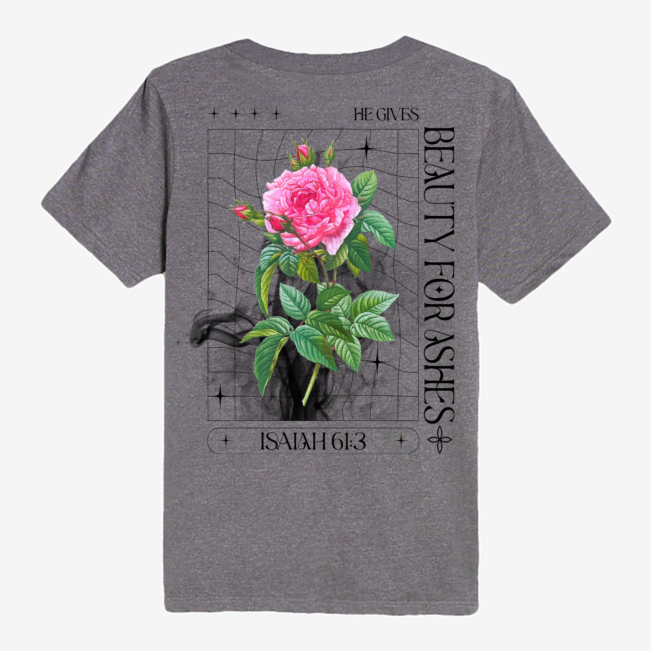 Beauty For Ashes Tee - Charcoal