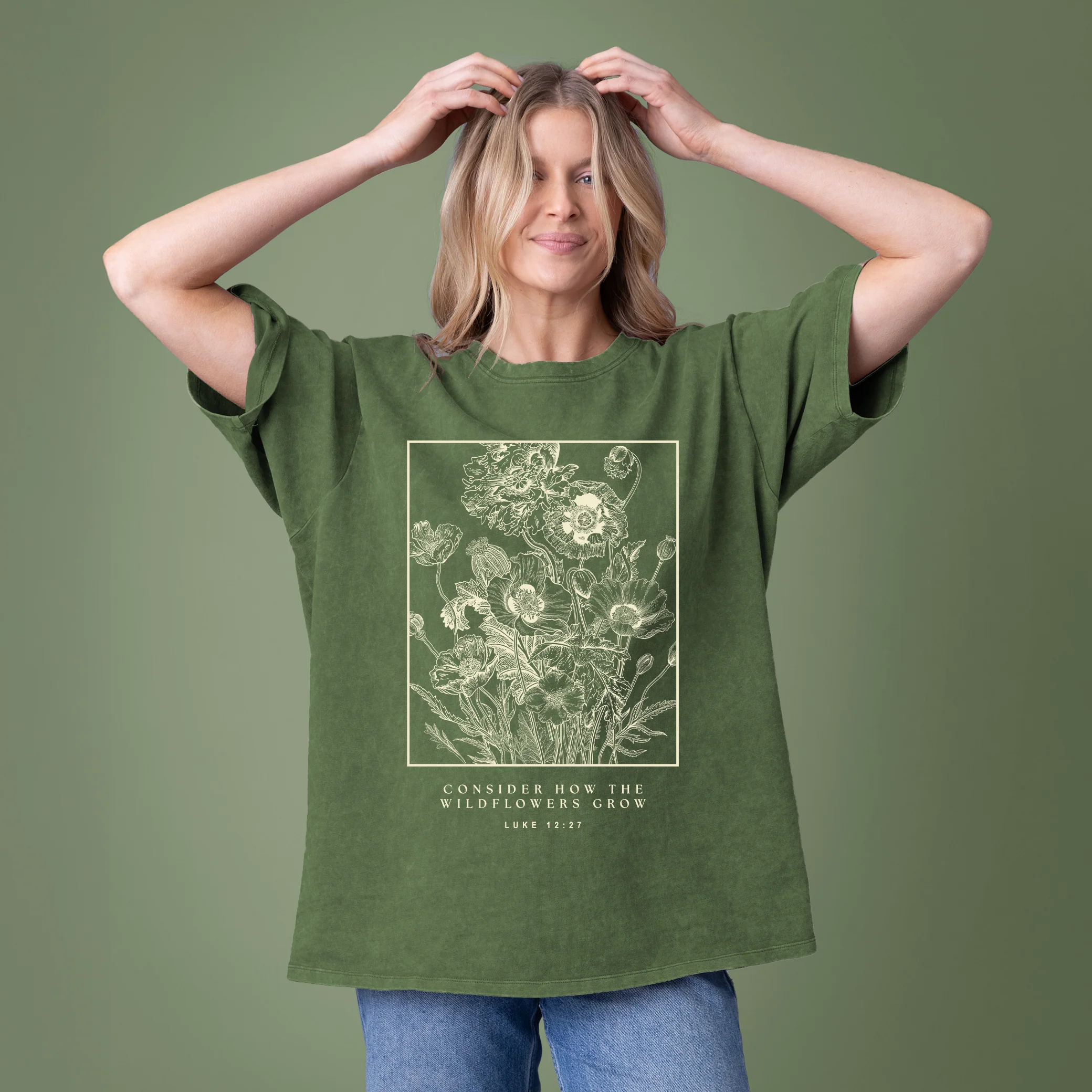 Consider The Wildflowers Tee - Vintage Wash