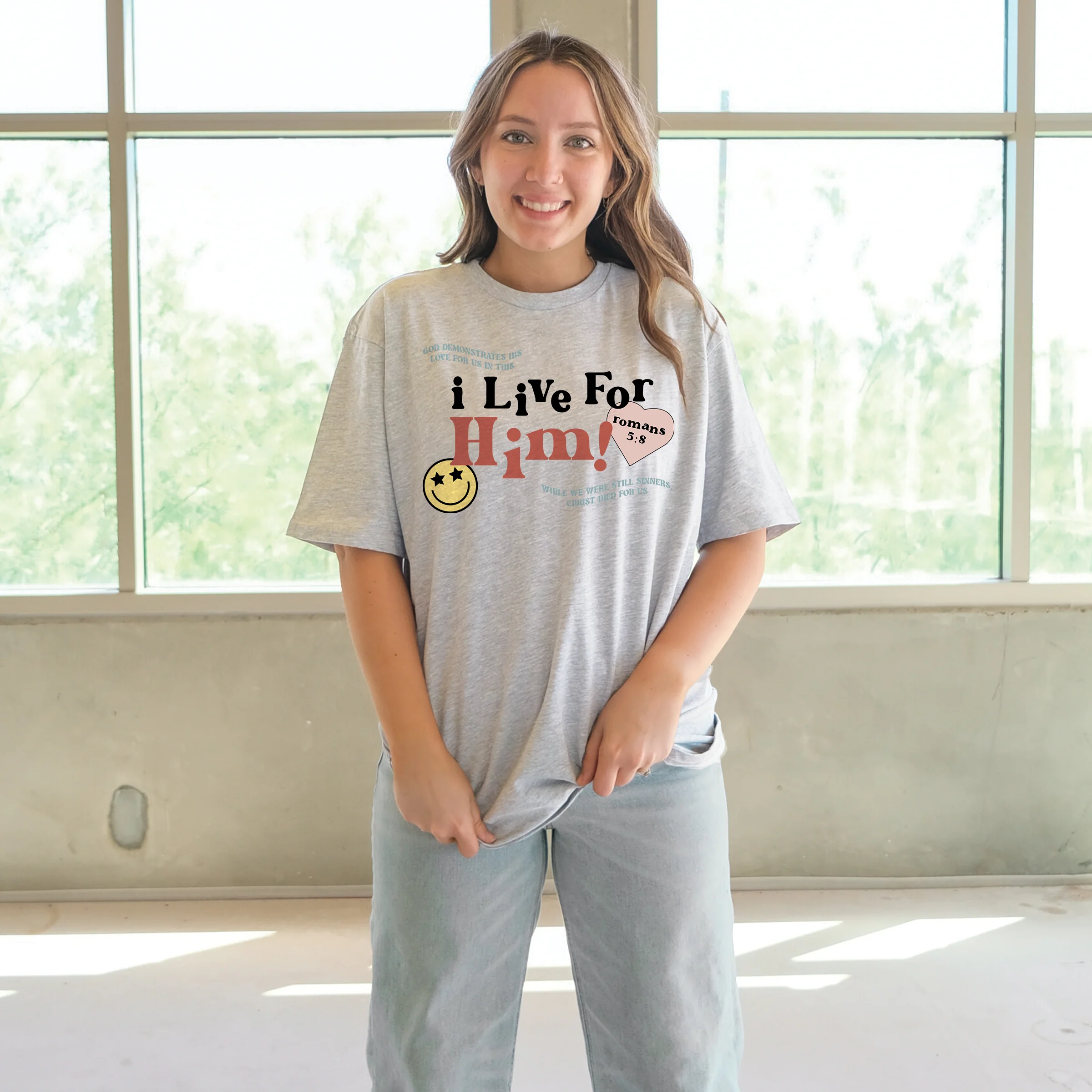 I Live For Him Tee - Image 2