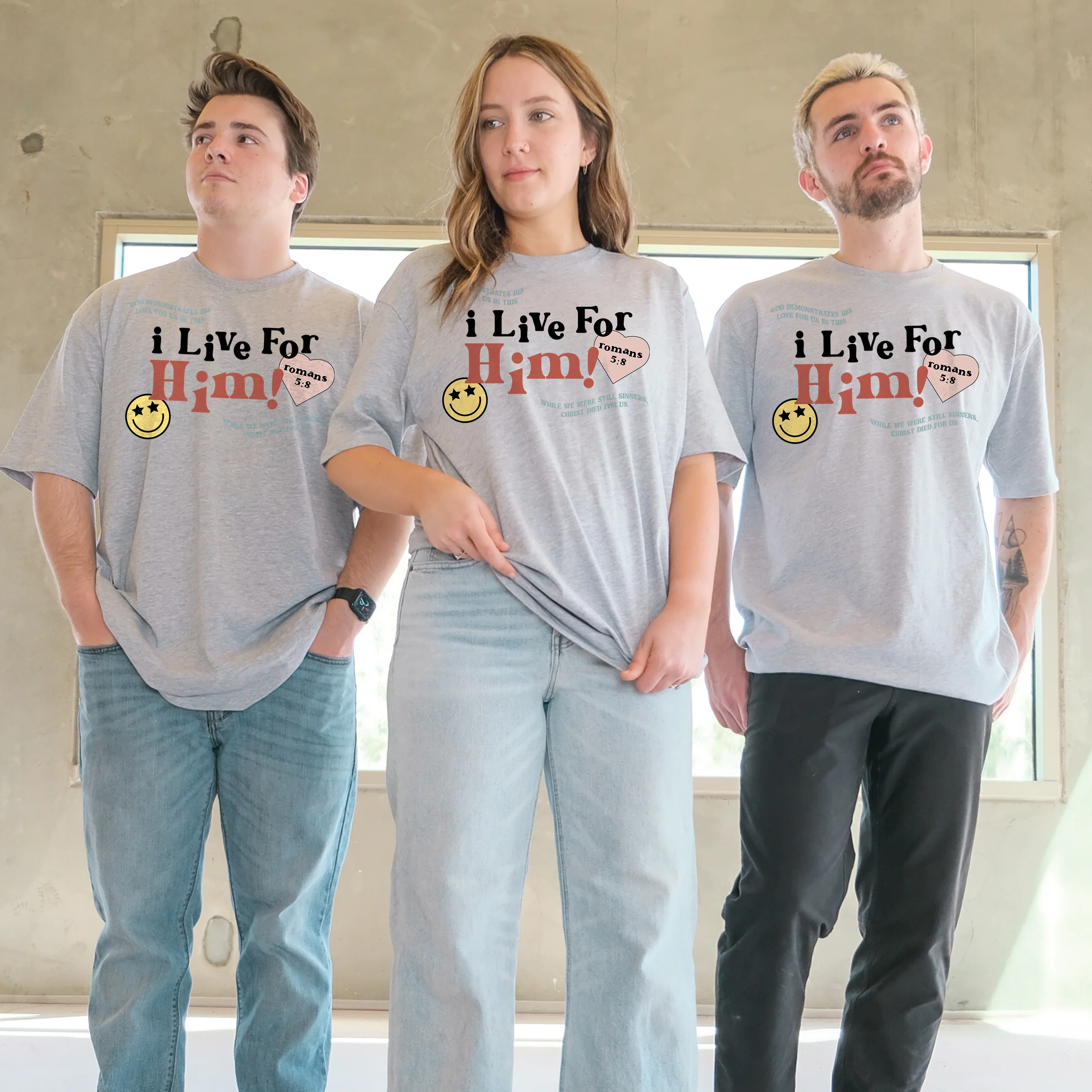I Live For Him Tee - Image 3