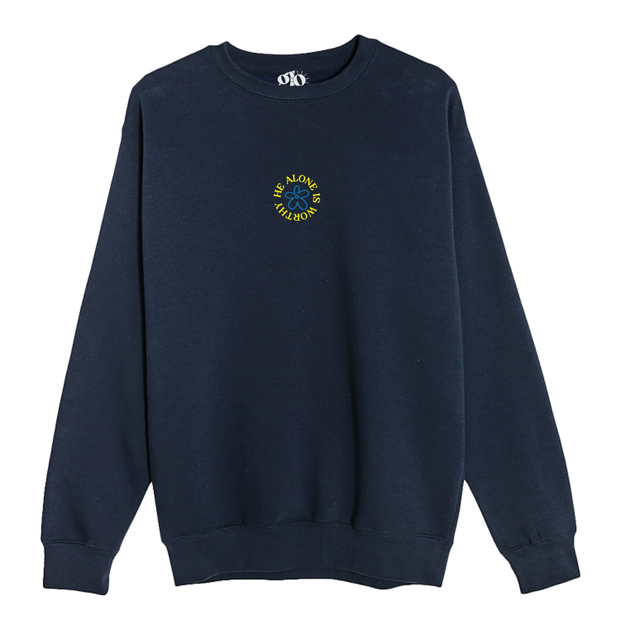 Embroidered He Alone Crewneck Sweatshirt