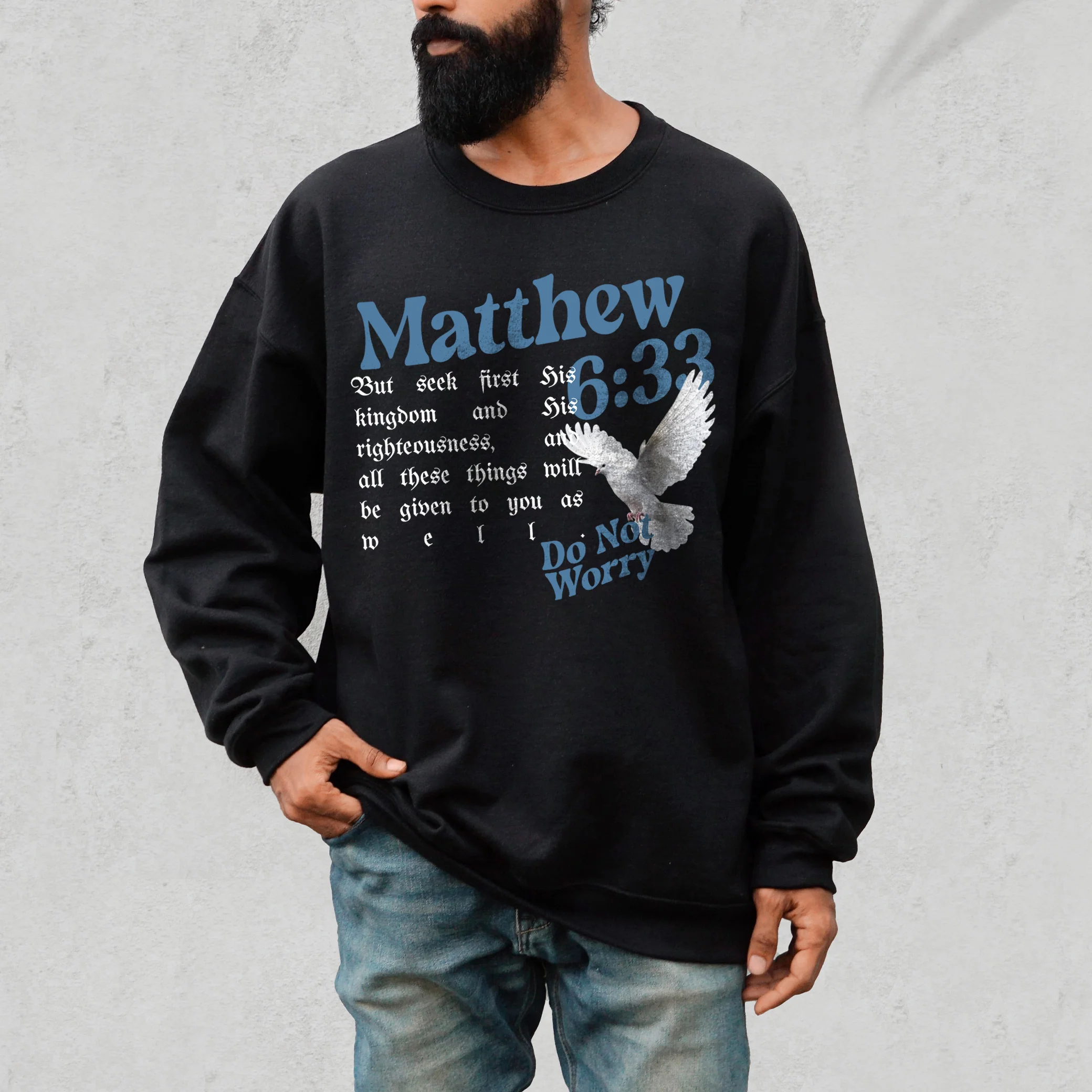 Matthew 6:33 Crewneck Sweatshirt