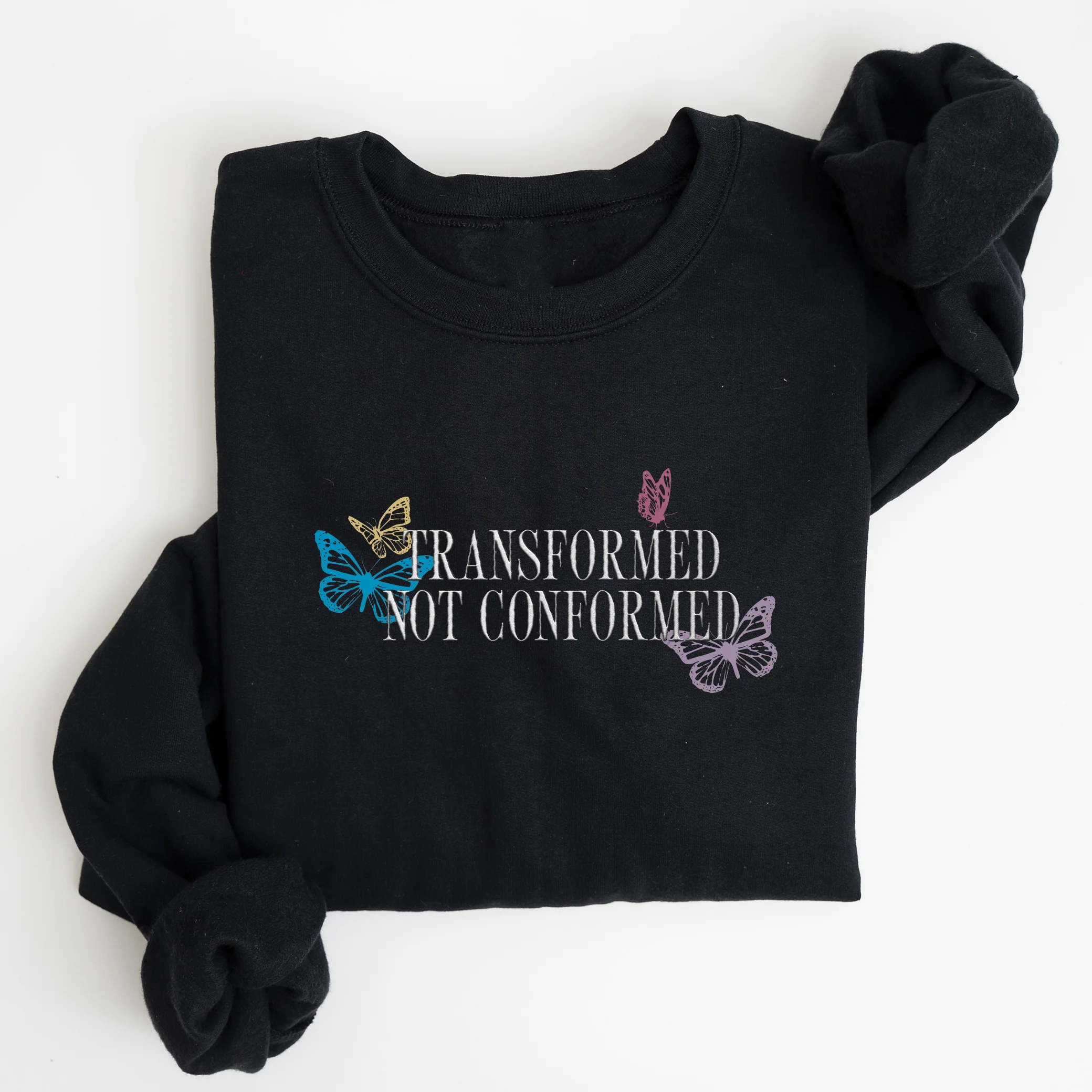 Transformed Not Conformed Embroidered Crewneck Sweatshirt