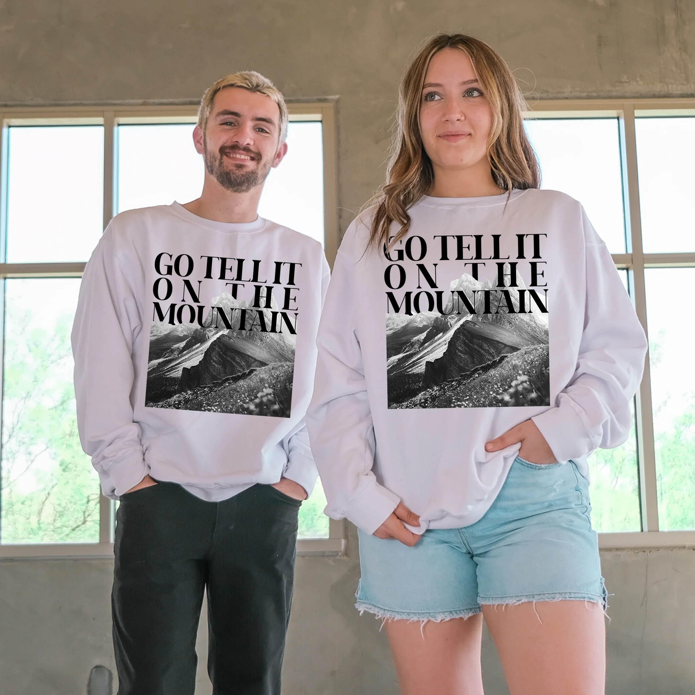 Go Tell It On The Mountain Crewneck Sweatshirt - Image 2
