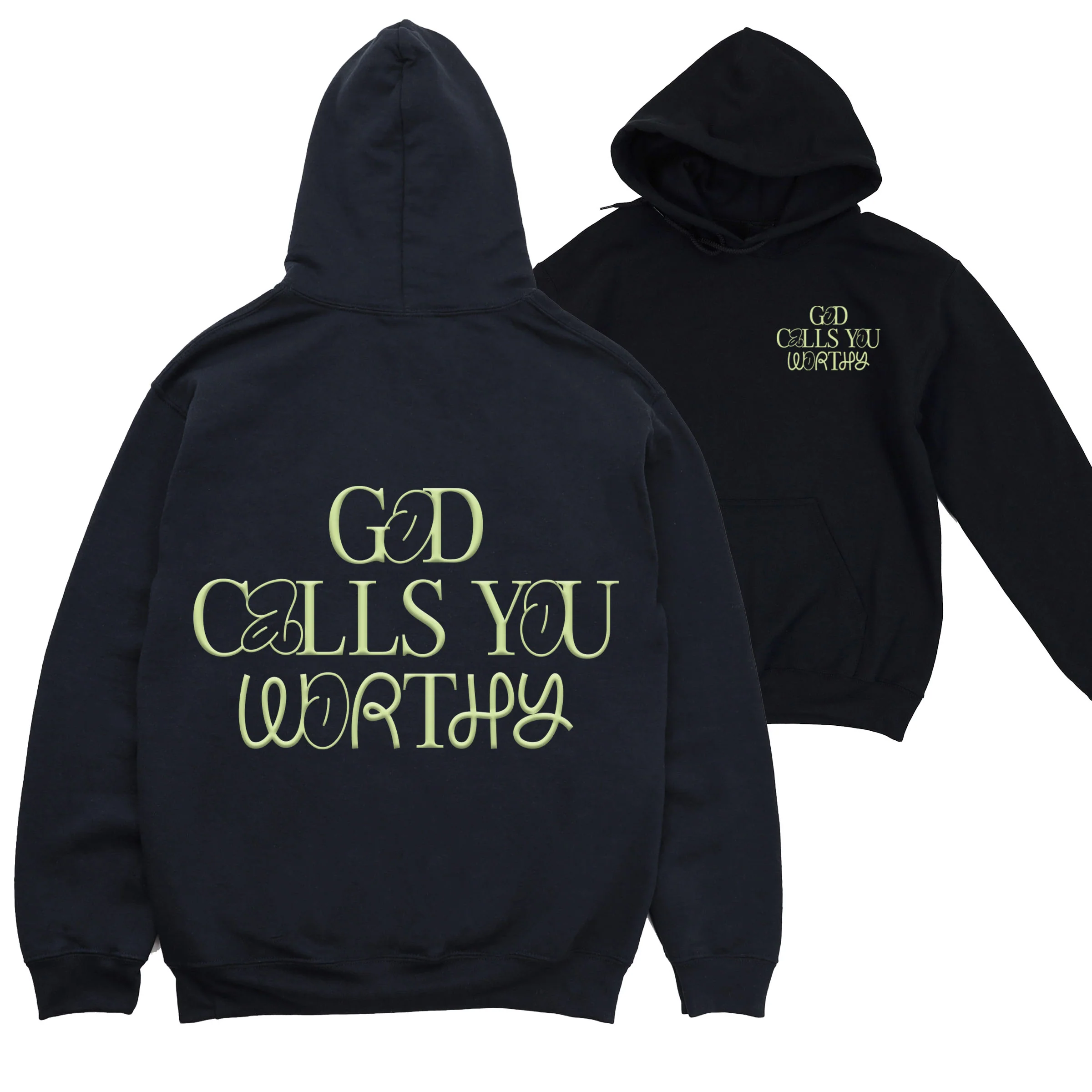God Calls You Worthy Pullover Hoodie - Image 3