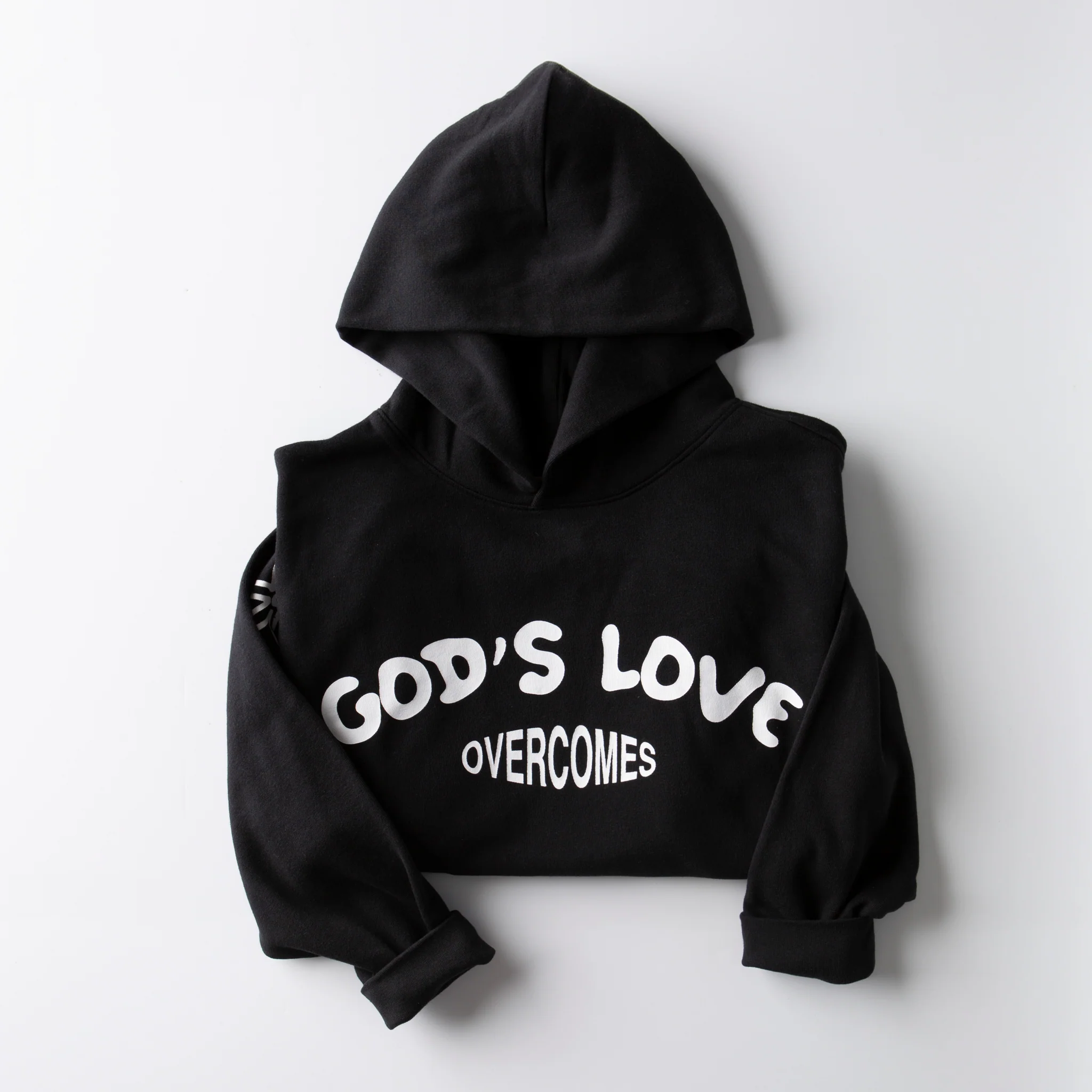 God's Loves Overcomes Pullover Hoodie - Image 3