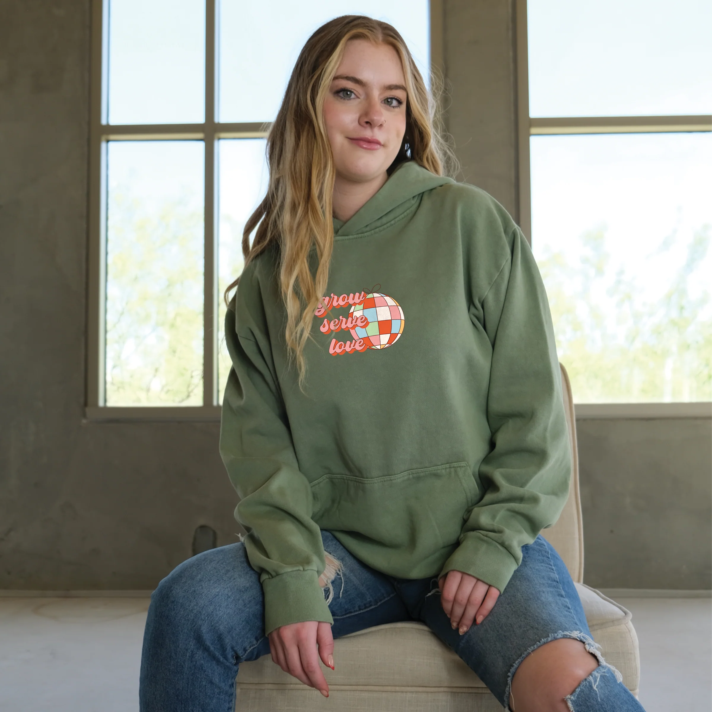 Grow Serve Love Pullover Hoodie - Image 3