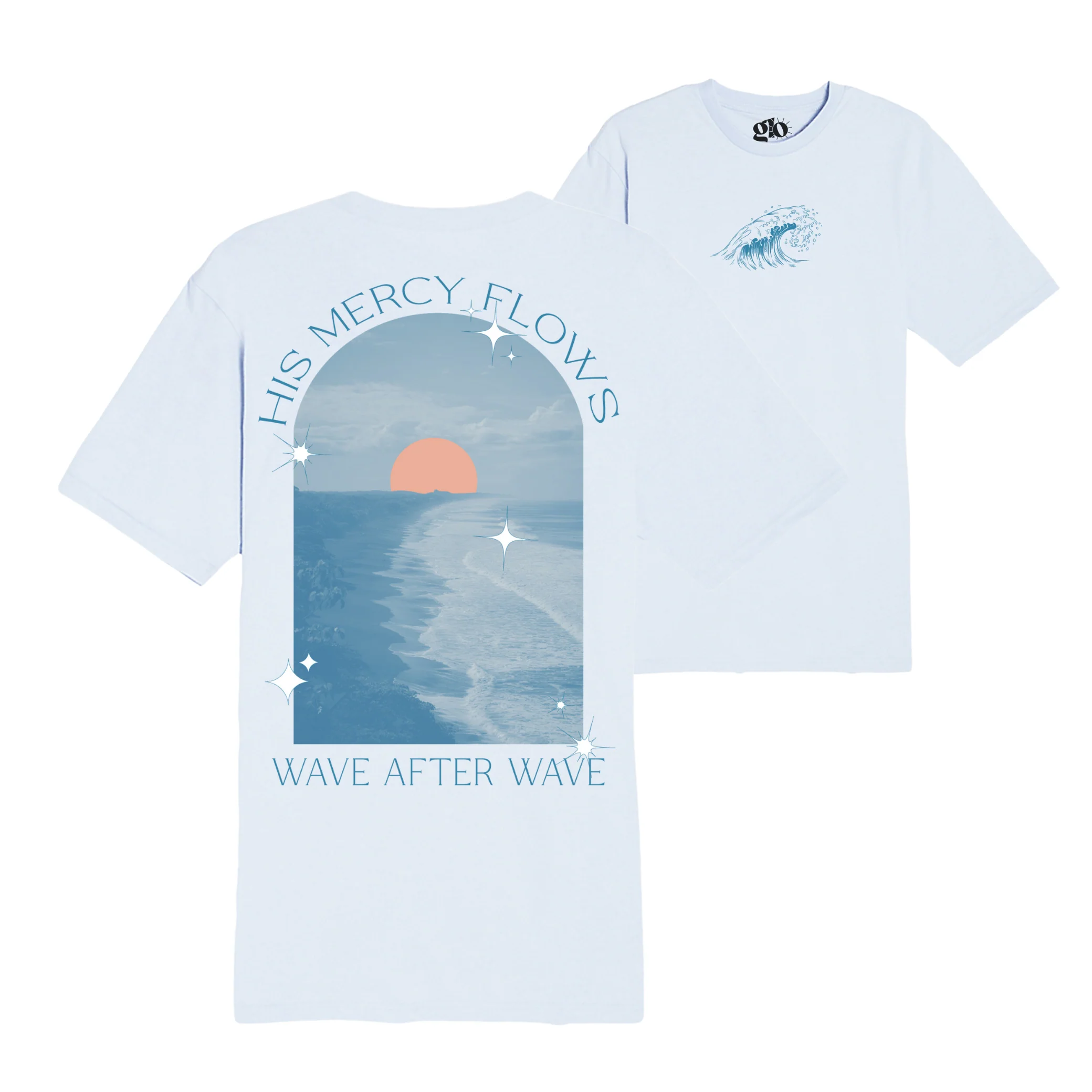 His Mercy Flows Wave After Wave Tee