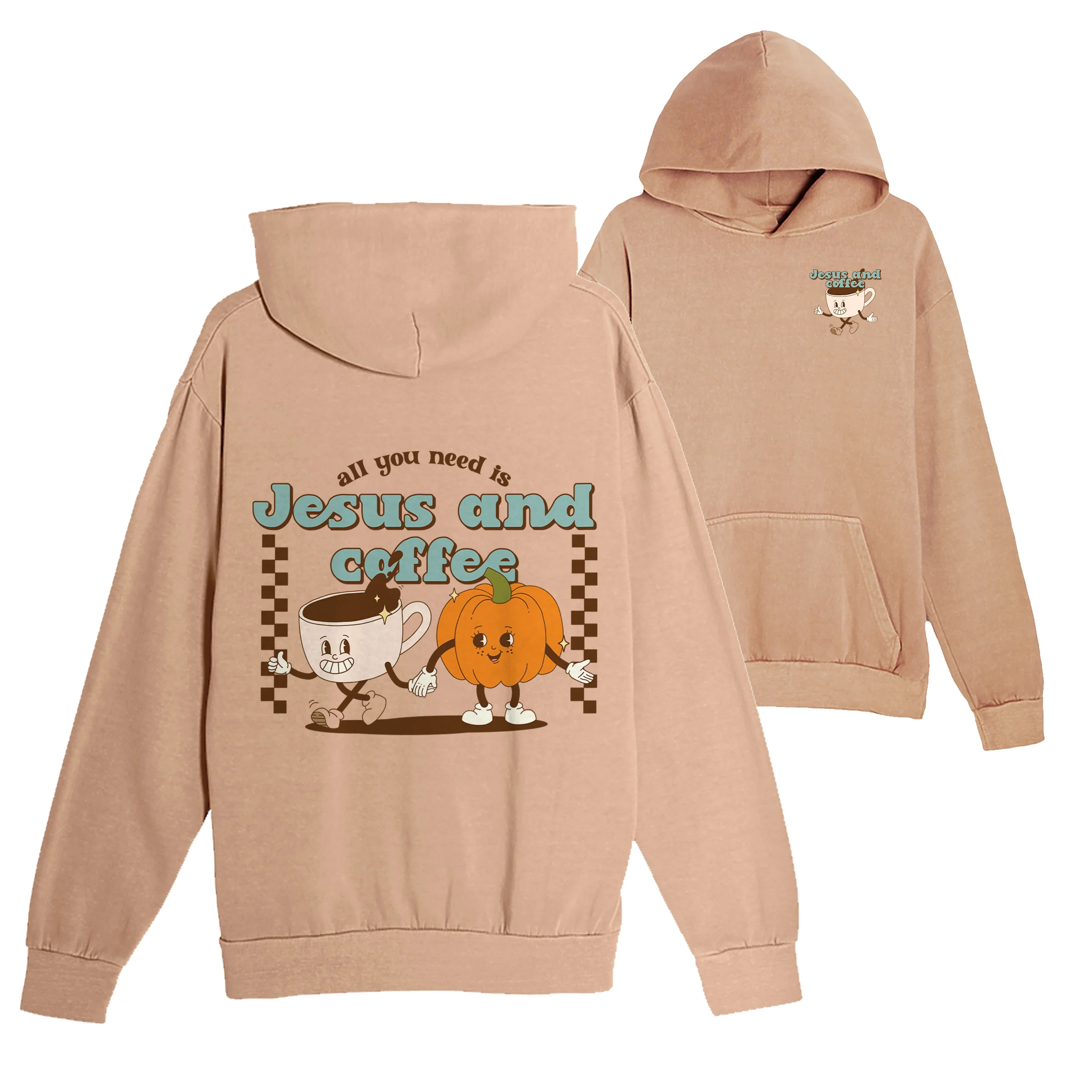 Jesus and Coffee Pullover Hoodie