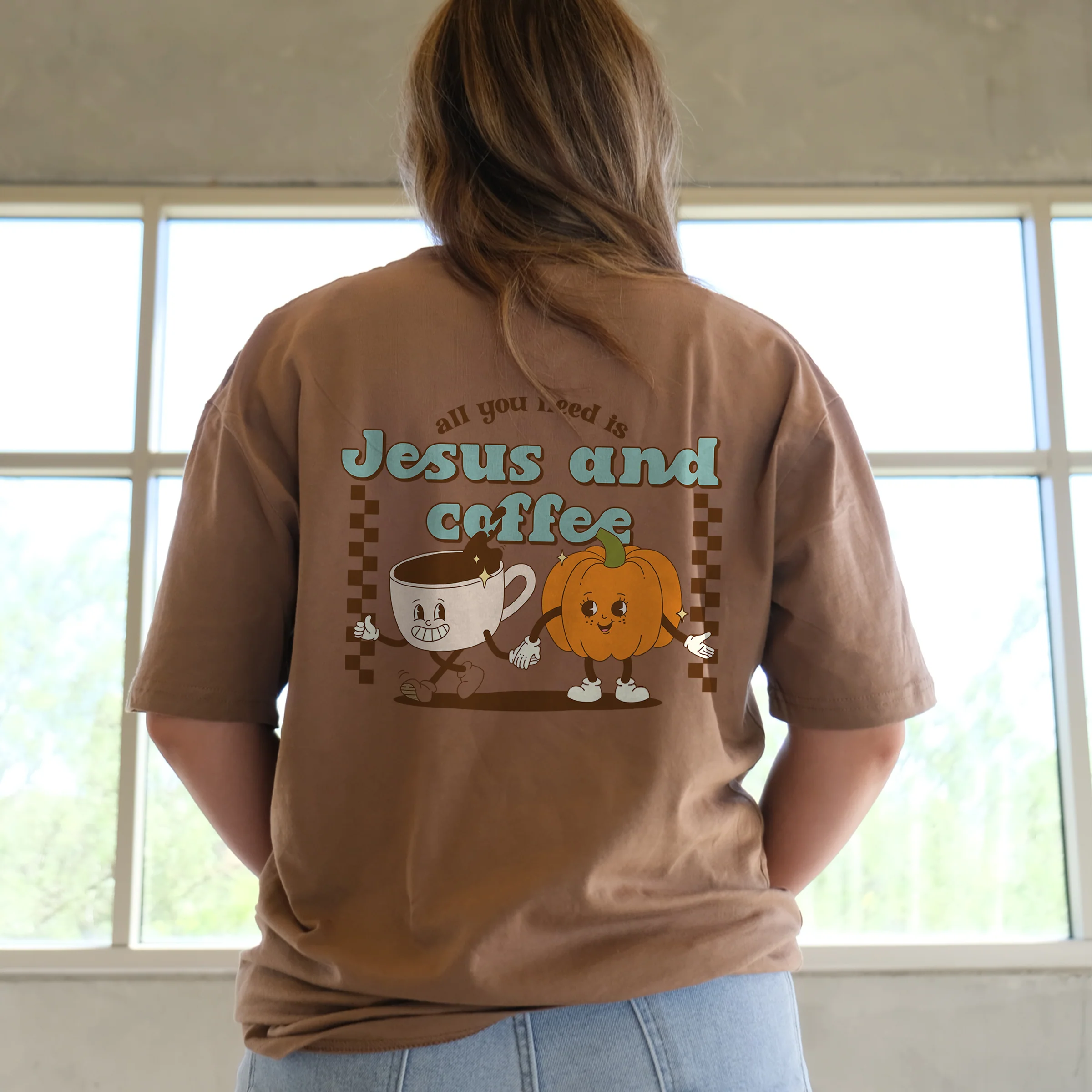 Jesus and Coffee Tee - Image 2