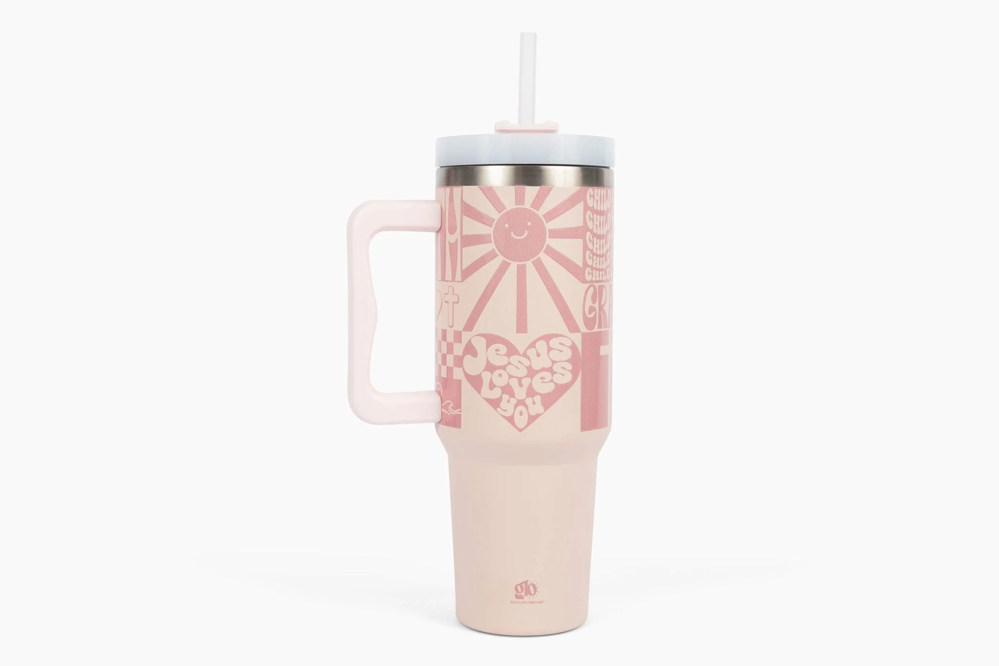 Jesus Loves You 40oz Tumbler w/ Handle