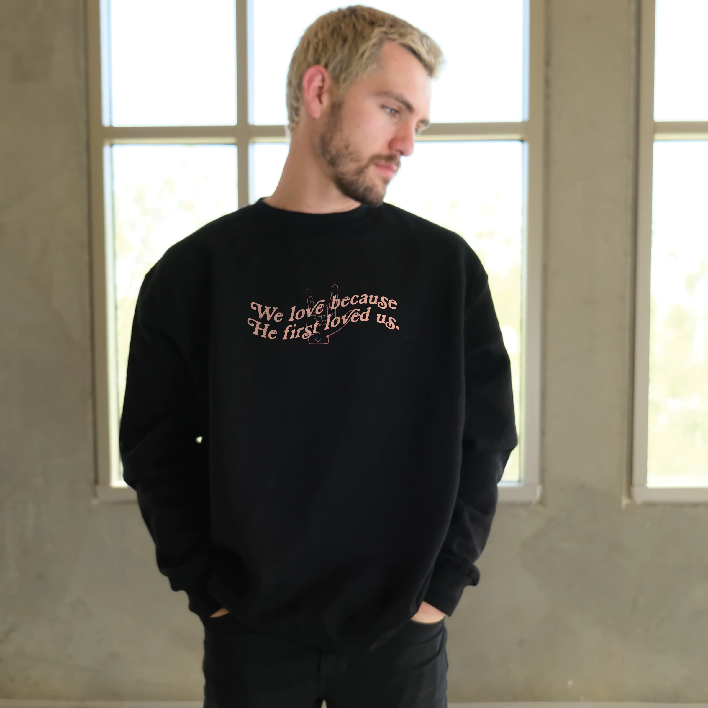Jesus Loves You Crewneck Sweatshirt - Image 3