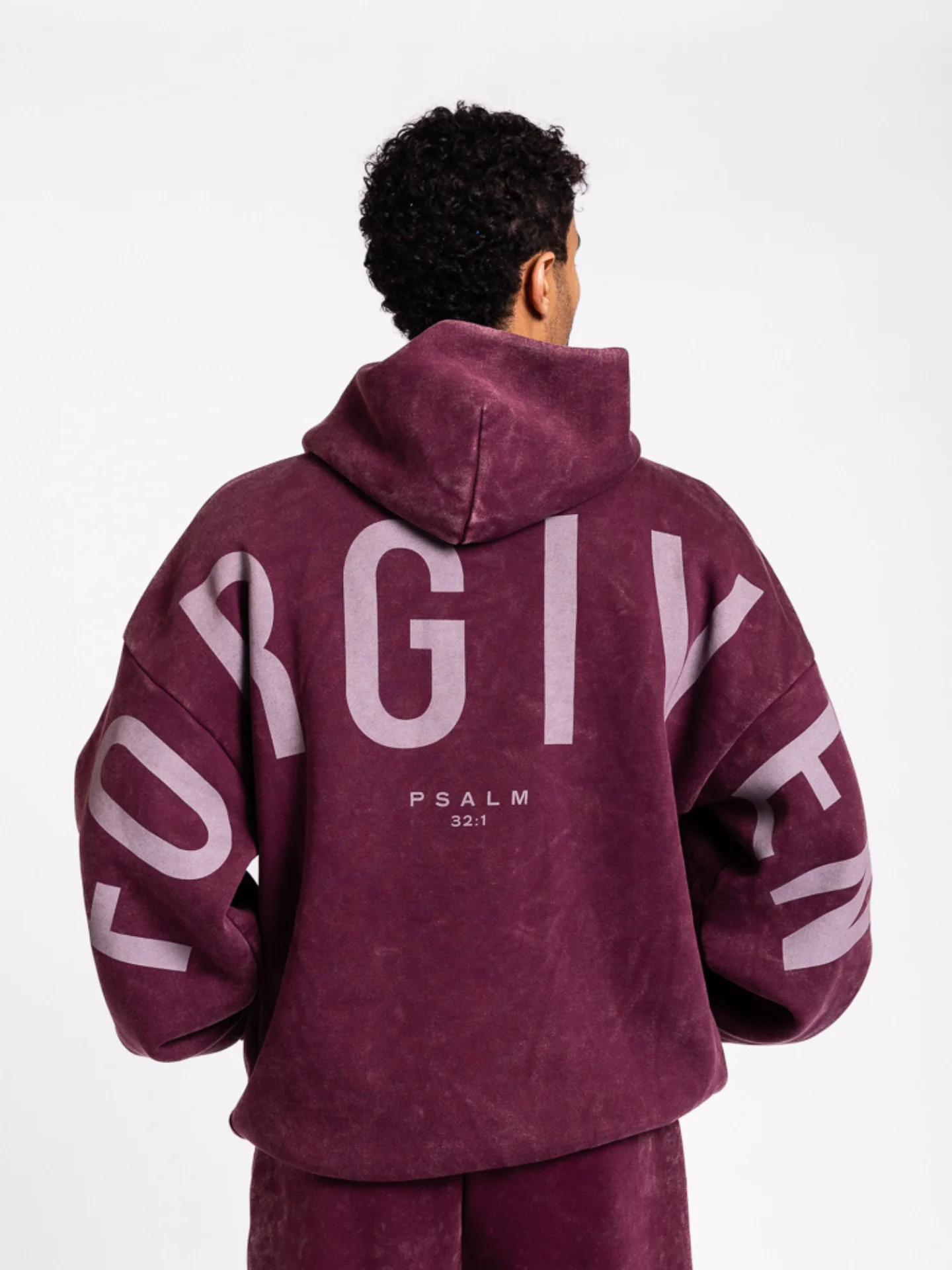 Kingdom Essential Hoodie - Snow Wash - Dark Cherry