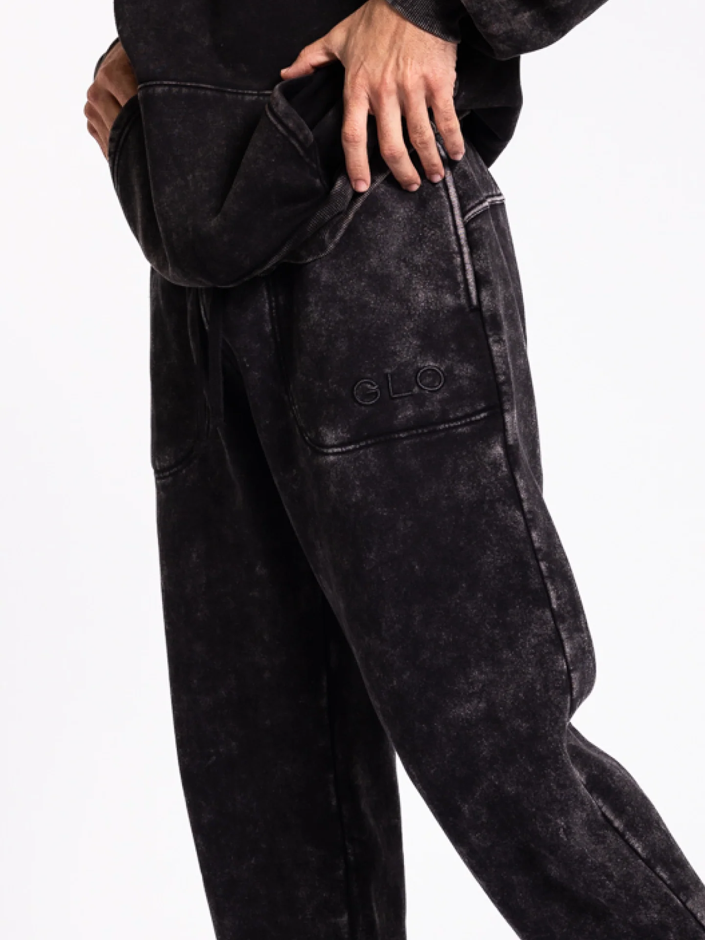 Kingdom Essential Hoodie - Snow Wash - Black - Image 3