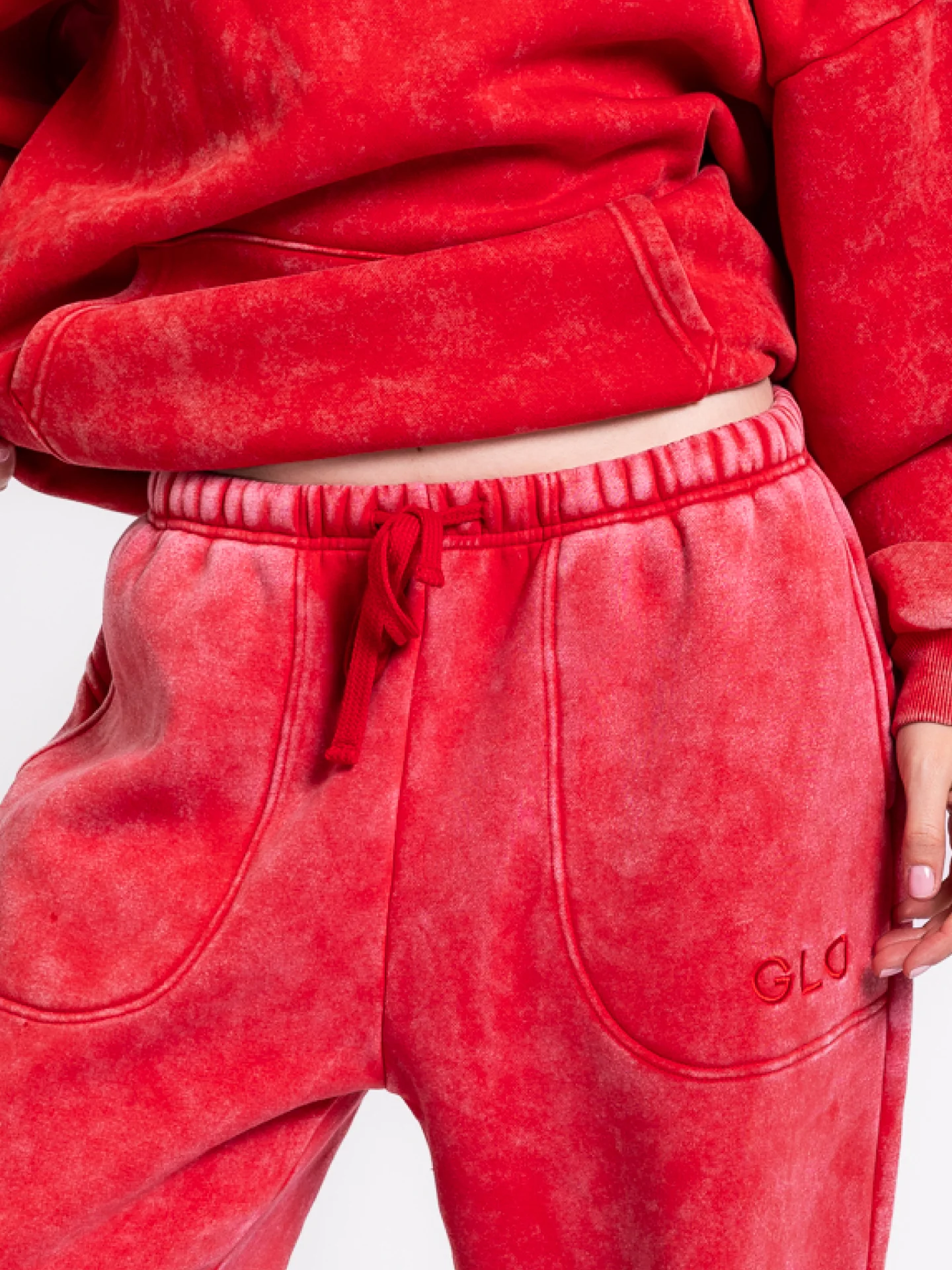 Kingdom Essential Hoodie - Snow Wash - True Red - Image 7