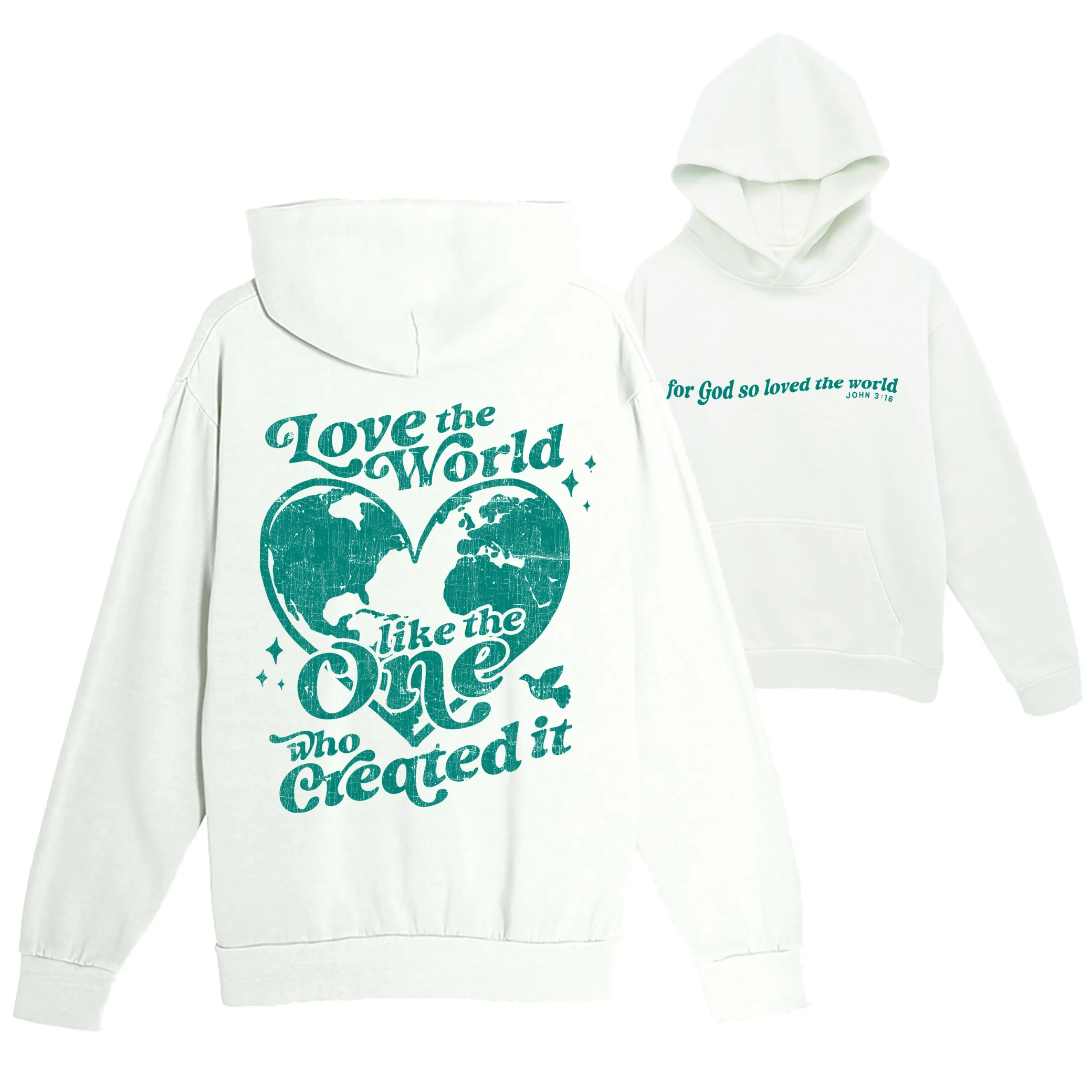 Love The World Pullover Hoodie