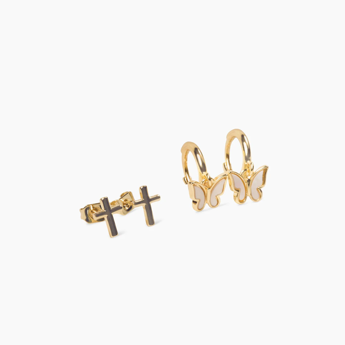 New Creation Plated Brass Earring Set