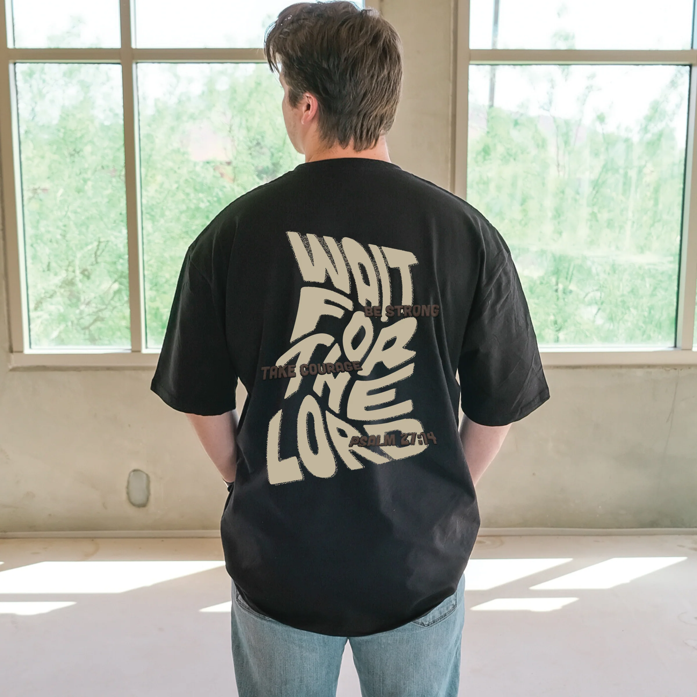 Wait For The Lord Tee - Image 2