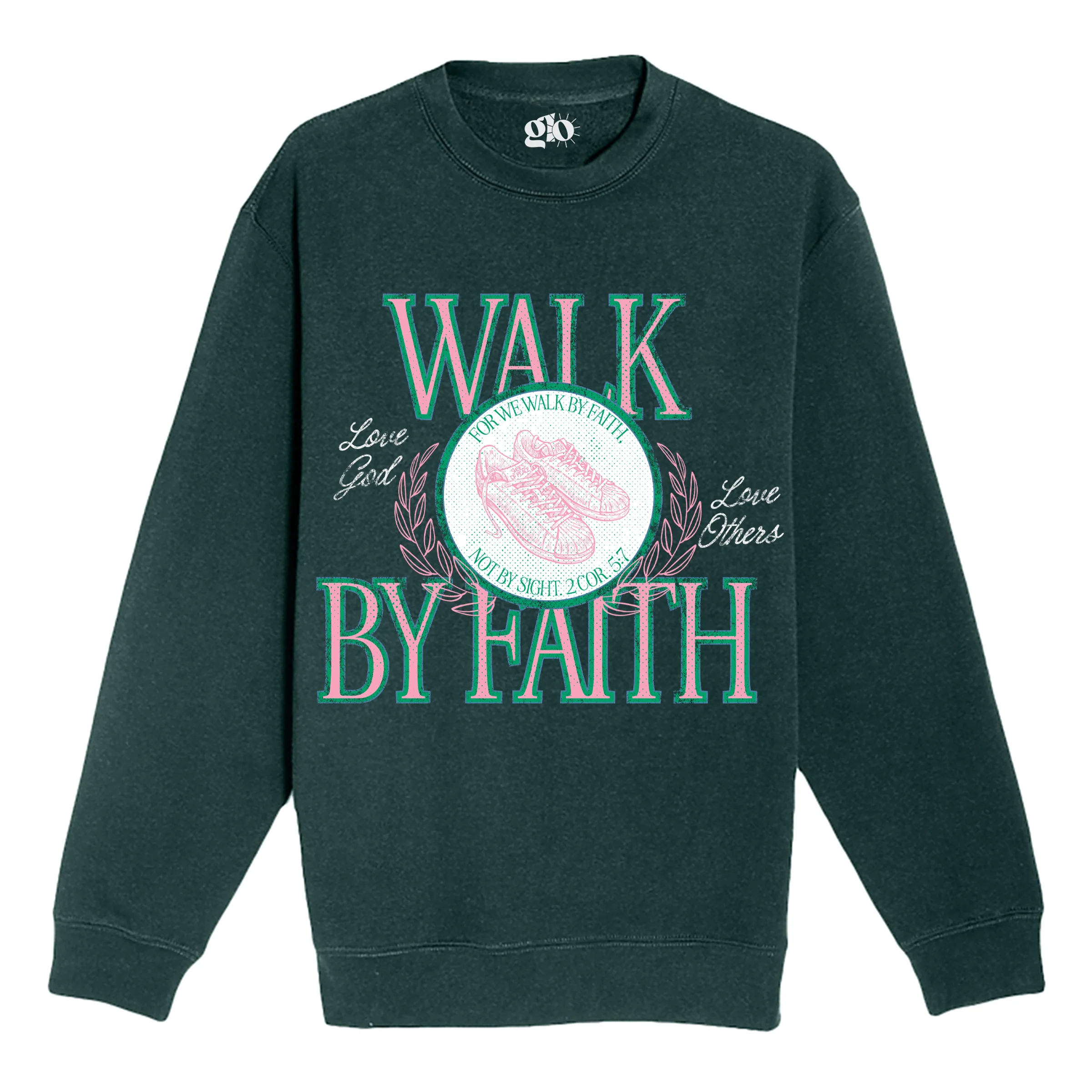 Walk By Faith Crewneck Sweatshirt - Image 3
